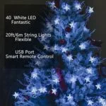 WEISITE Star Lights, 20FT 40Led Christmas Star String Lights... - Image 6