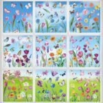 Spring Flower Window clings Decorations Window Decals Sticke... - Image 7