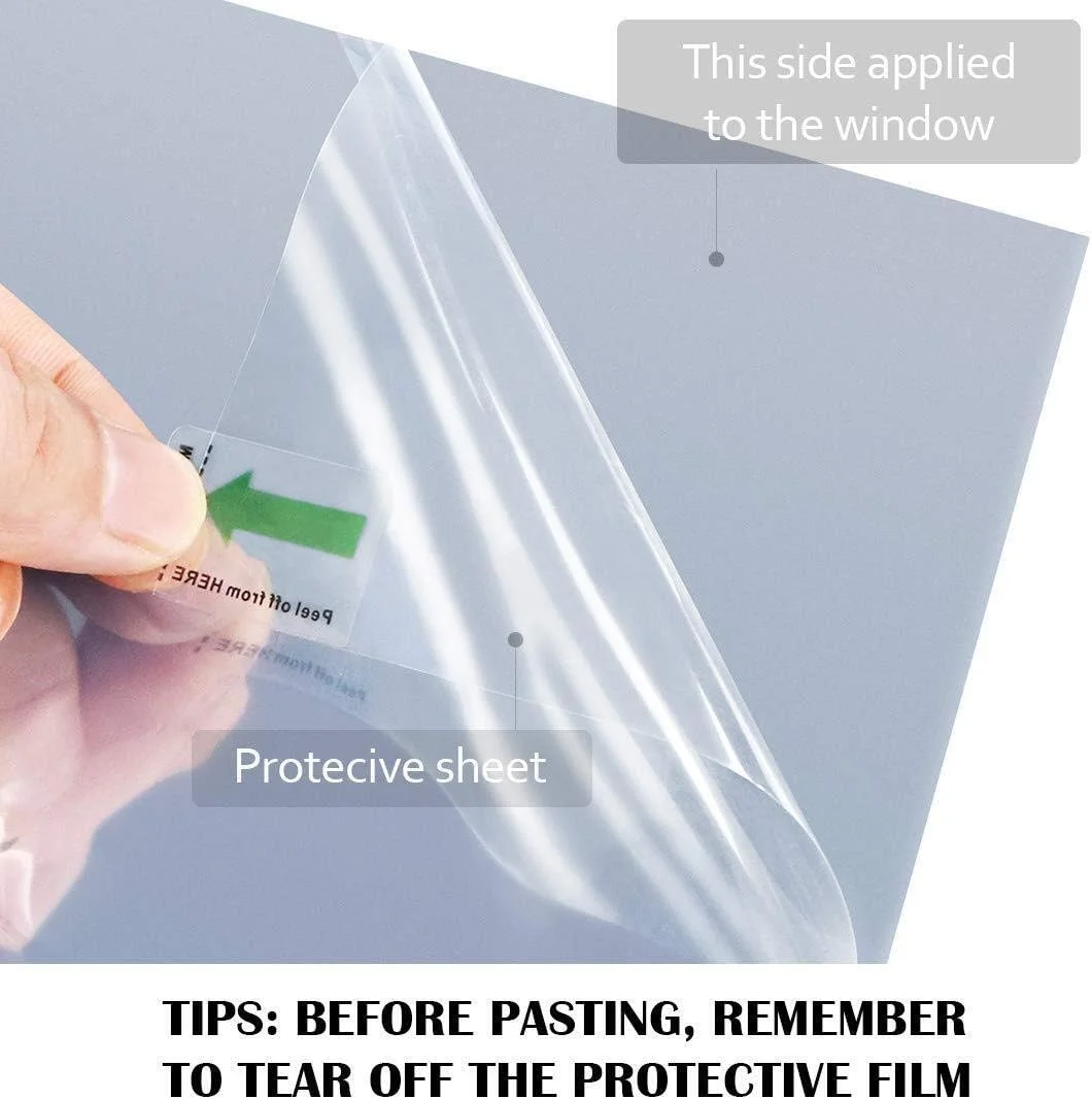 WPCTEV Window Film One Way Mirror Film Daytime Privacy Stati... - Image 7