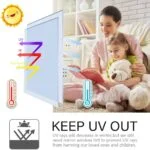 WPCTEV Window Film One Way Mirror Film Daytime Privacy Stati... - Image 9