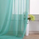 NICETOWN Pool Blue Decorative Window Scarfs, Fresh Color Chi... - Image 5