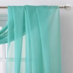 NICETOWN Pool Blue Decorative Window Scarfs, Fresh Color Chi... - Image 4
