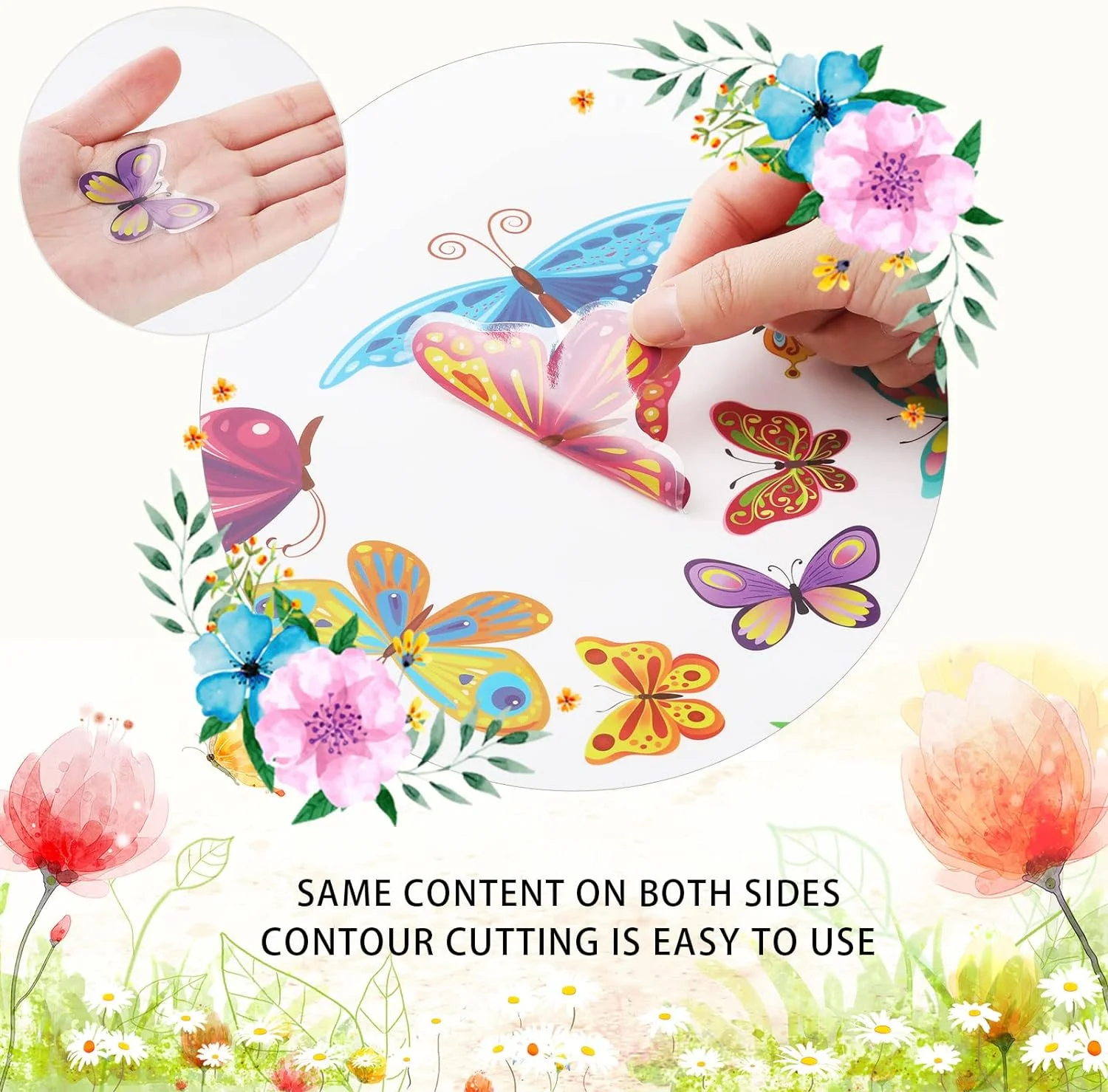 109 PCS Spring Summer Window Stickers, 9 Sheets Summer Windo... - Image 4