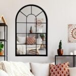 Wall Mirror Window Decorative Mirrors Arched Farmhouse for L... - Image 2