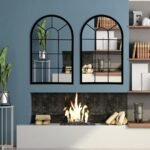 Wall Mirror Window Decorative Mirrors Arched Farmhouse for L... - Image 6