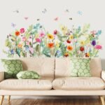 Flower Window Clings Wall Stickers, PVC Double-Sided Floral ... - Image 6