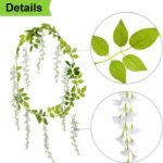 Lvydec Wisteria Artificial Flowers Garland, 4Pcs Total 28.8f... - Image 7
