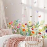 Flower Window Clings Wall Stickers, PVC Double-Sided Floral ... - Image 8