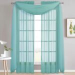 NICETOWN Pool Blue Decorative Window Scarfs, Fresh Color Chi... - Image 3