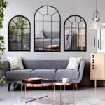 Wall Mirror Window Decorative Mirrors Arched Farmhouse for L... - Image 5