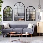 Wall Mirror Window Decorative Mirrors Arched Farmhouse for L... - Image 5