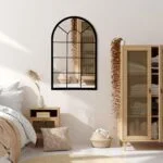 Wall Mirror Window Decorative Mirrors Arched Farmhouse for L... - Image 8