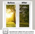 WPCTEV Window Film One Way Mirror Film Daytime Privacy Stati... - Image 6