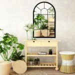 Wall Mirror Window Decorative Mirrors Arched Farmhouse for L... - Image 7