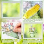 Whaline 106Pcs Spring Window Clings Watercolor Spring Gnome ... - Image 8