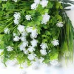 14pcs Artificial Flowers Outdoor UV Resistant Bulk Fake Plas... - Image 7