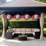 Artificial Flower in Hanging Basket Outdoor Indoor Decoratio... - Image 7