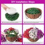 Artificial Flower in Hanging Basket Outdoor Indoor Decoratio... - Image 4