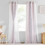 NICETOWN 2 Panels Stars Blackout Curtains for Bedroom Girls ... - Image 8