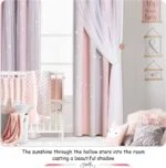 NICETOWN 2 Panels Stars Blackout Curtains for Bedroom Girls ... - Image 3