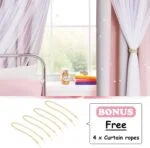 NICETOWN 2 Panels Stars Blackout Curtains for Bedroom Girls ... - Image 4