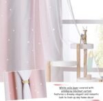 NICETOWN 2 Panels Stars Blackout Curtains for Bedroom Girls ... - Image 5