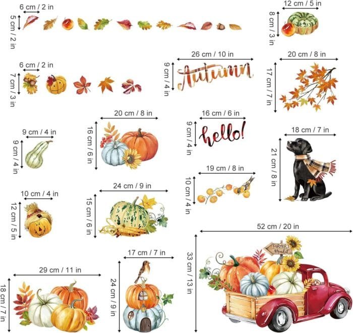 1729620043 decalmile Thanksgiving Autumn Pumpkin Truck Double Sided Win