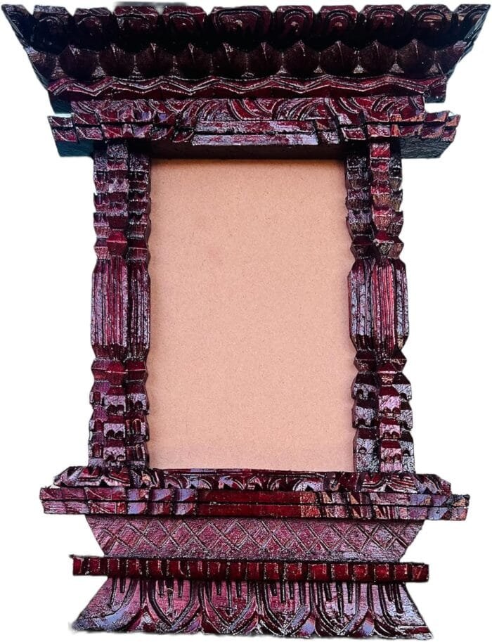 1729792526 QT Shopping Handcrafted Solid Wooden Single Photo Size 4X6 I