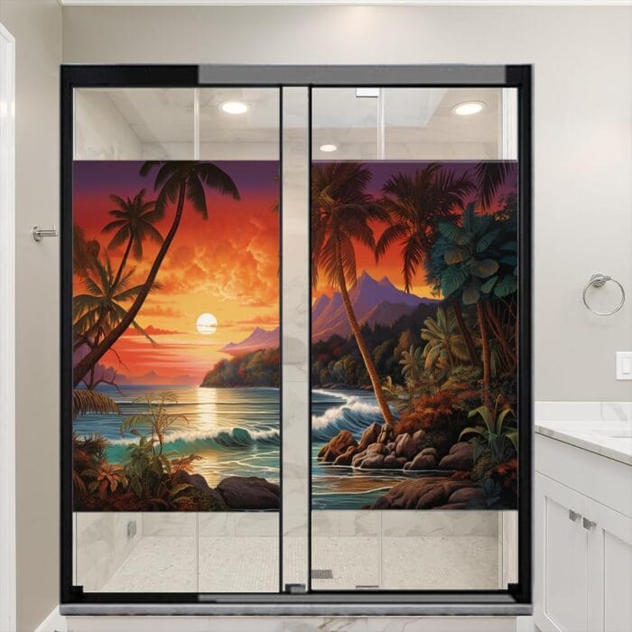 1729879032 Colorful Sunset Seascape Window Film Sun Blocking Ocean Moun