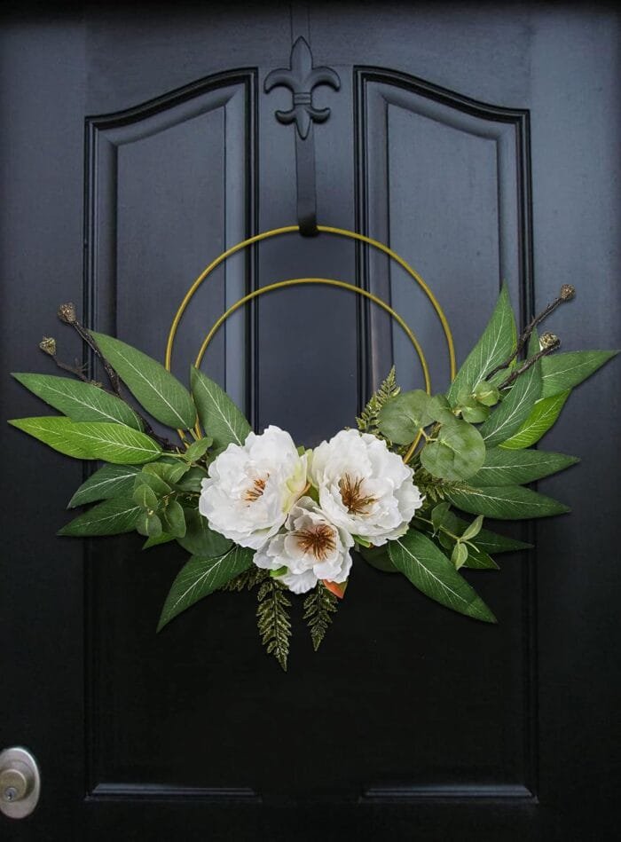 1729966406 Spring Wreath for Front Door Eucalyptus Door Wreaths with W
