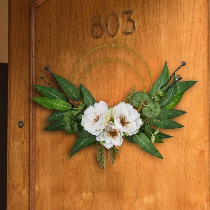 1729966408 Spring Wreath for Front Door Eucalyptus Door Wreaths with W