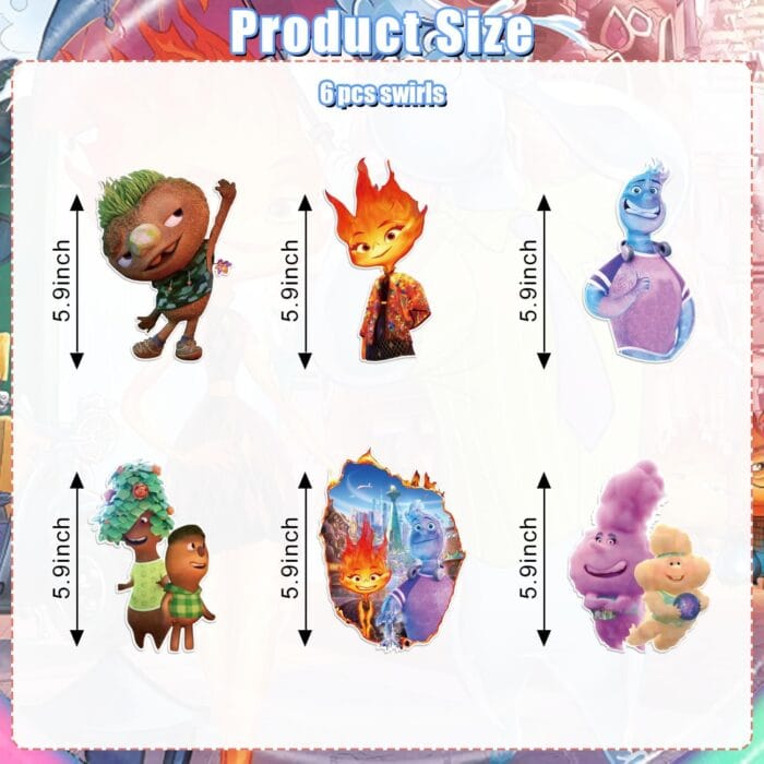 1729967308 Elemental Party Decorations Tableware Set，Elemental Birthday