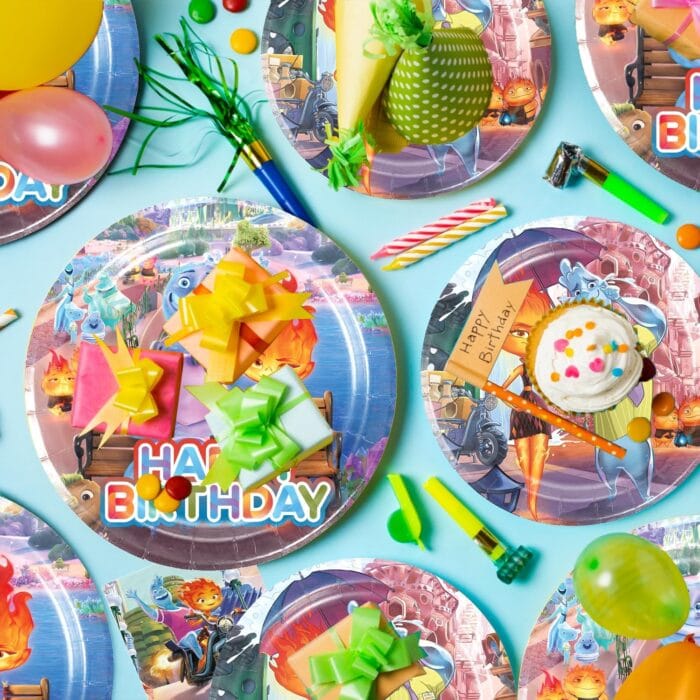 1729967313 Elemental Party Decorations Tableware Set，Elemental Birthday