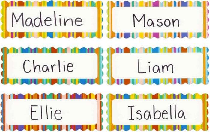 1730225871 Juvale 67 Piece Bright Classroom Job Chart Set with Name Tag