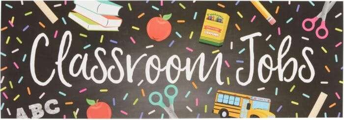 1730225876 Juvale 67 Piece Bright Classroom Job Chart Set with Name Tag