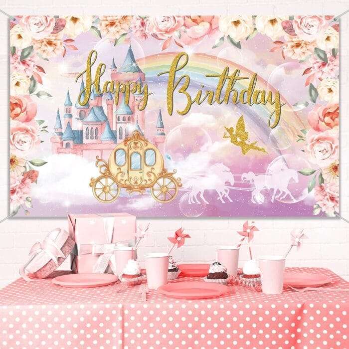 1730226930 Tatuo Princess Birthday Party Decorations Supplies Princess