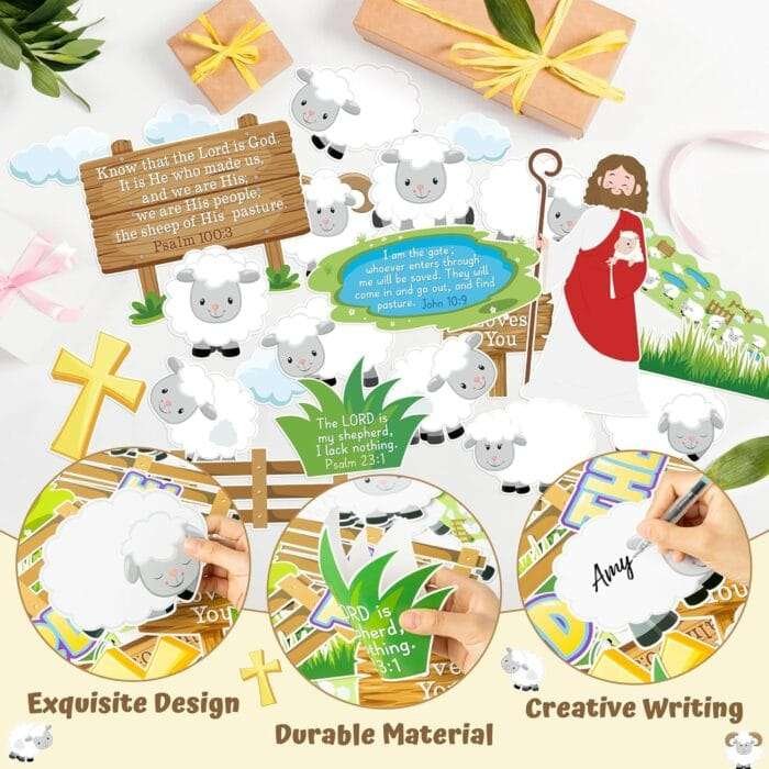 1730312311 105Pcs Back to School Jesus Christian Bulletin Board Classro