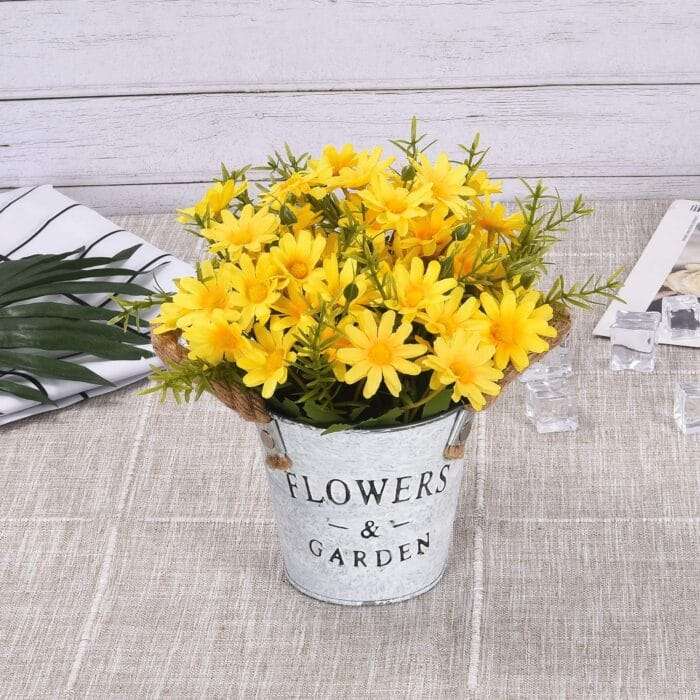 1730398914 MARTINE MALL Artificial Sunflowers Pot Silky Artificial Flo