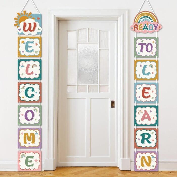 Blulu Boho Back to School Banner Boho Classroom Decorations