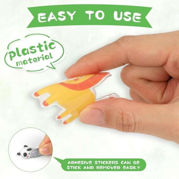 1730745040 gisgfim Jungle Animals Thick Window Clings 3D Zoo Animals Wi