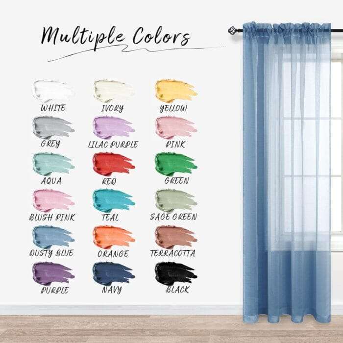 1731427834 Dusty Blue Curtains 84 Inch Length for Living Room 2 Panel S