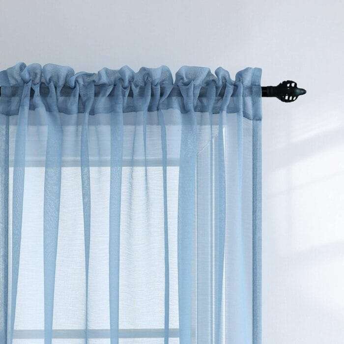1731427839 Dusty Blue Curtains 84 Inch Length for Living Room 2 Panel S