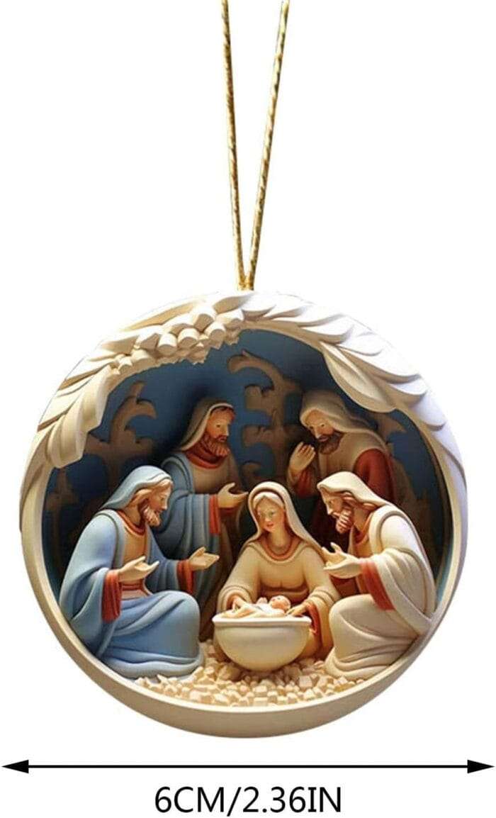 1731514680 Christmas Stockings 1PC Nativity Christmas Ornament Christma