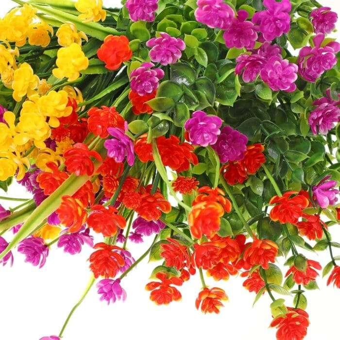 1731860933 WILLBOND 36 Bundles Artificial Flowers Outdoor UV Resistant