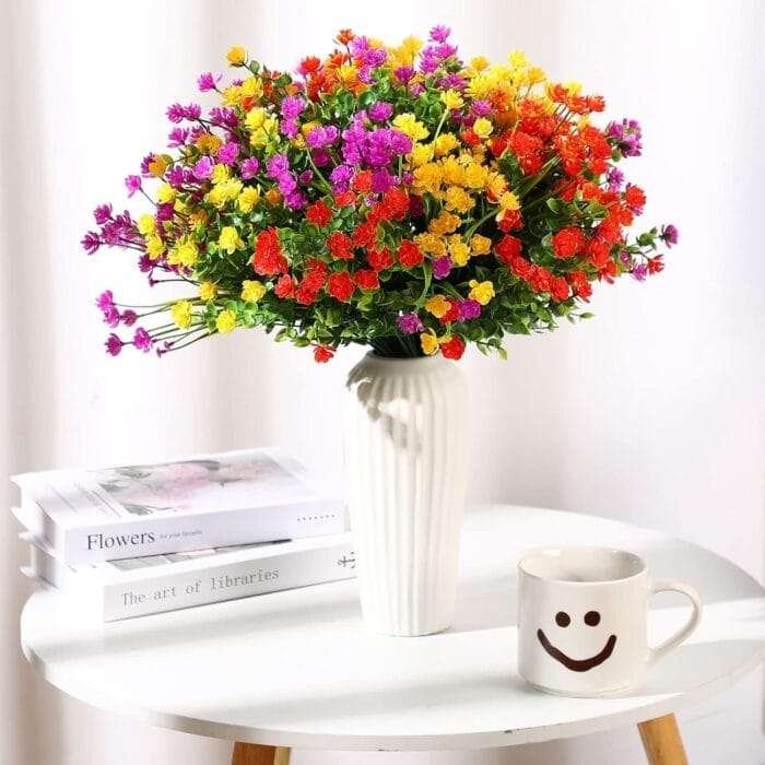 1731860946 WILLBOND 36 Bundles Artificial Flowers Outdoor UV Resistant