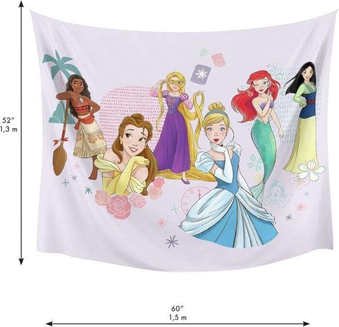 1732727429 Roommates TAP4530LG Disney Princess Wall Tapestry 60 in x 5