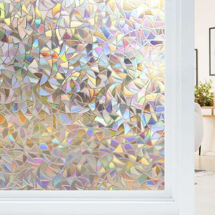 Haton Window Privacy Film Stained Glass Window Film Rainbo